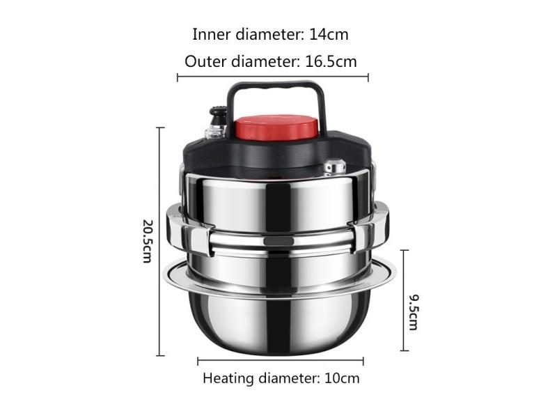 Gas Induction Cooker Universal Mini Stainless Steel Pressure Cooker Pot Soup Carousel 1