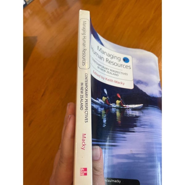 Managing Human Resources - Edited by Keith Macky Carousel 2