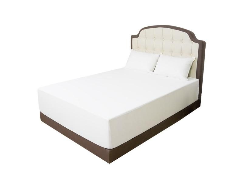 Muwago Waterproof Elastic Fitted Sheet Breathable Double/Queen Bed Cover Carousel 1