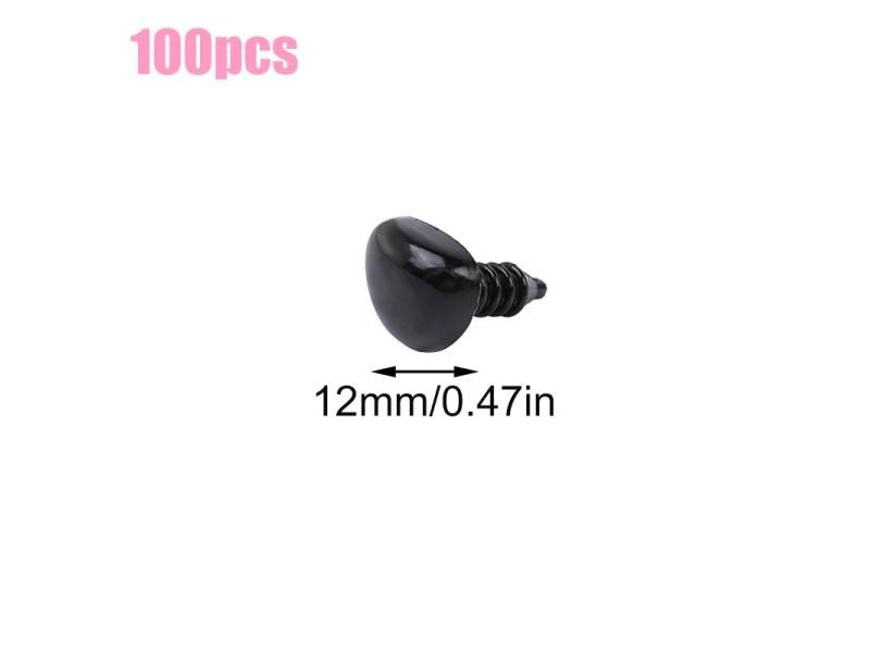 Fenrry 100Pcs/Lot Black Triangle Noses Plastic Safety Noses Doll Animal Dog Carousel 1