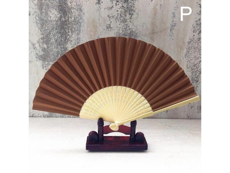 7 Inch Folding Fan With Summer Patterns For Weddings Parties Carousel 1
