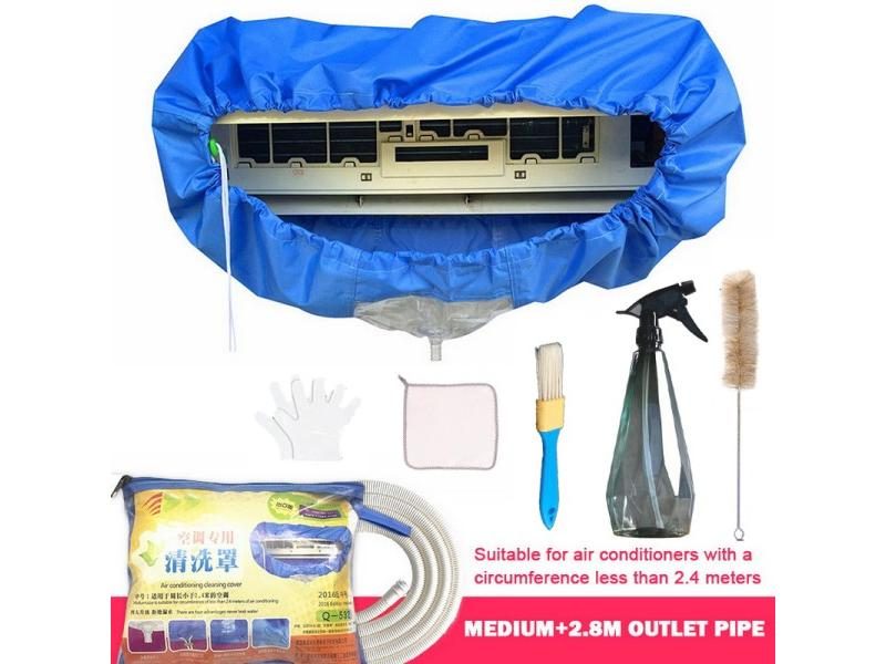 Large 2.4/3.2m Air Conditioner Cleaning Cover Double Layer Thickening Wash Carousel 1