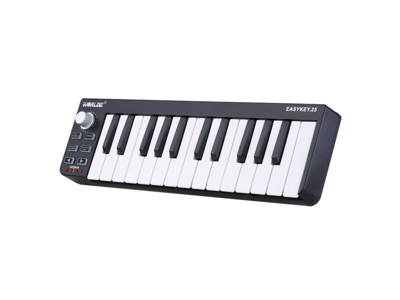 Worlde EasyControl 9 MIDI Controller Portable Mini USB 9 Slim-Line Keyboard Carousel 1