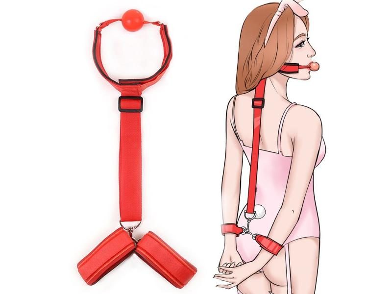 Sex Toys For Woman Couples Mouth Gag Handcuffs For Sex BDSM Bondage Restraint Carousel 1