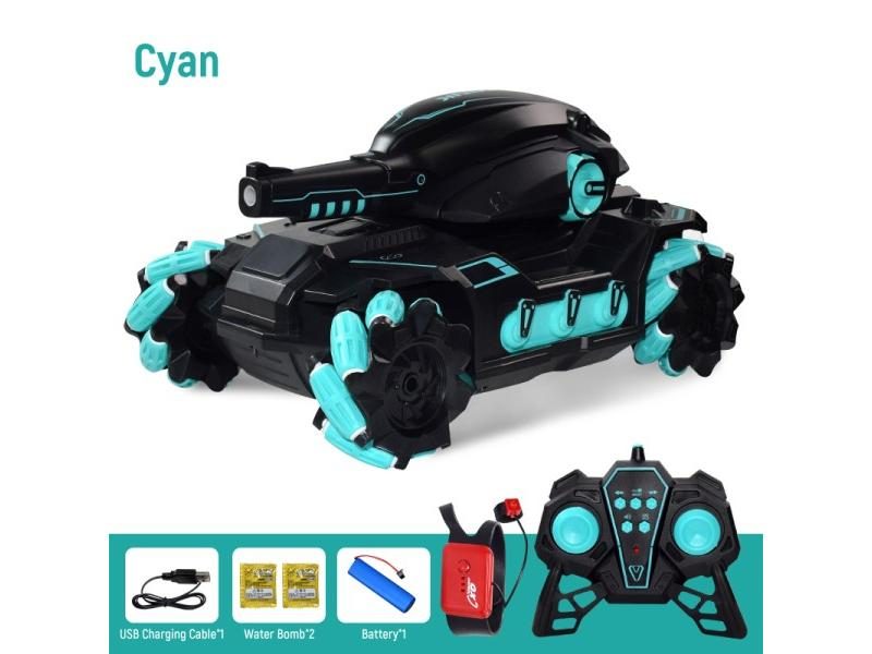RC Car Large 4WD Tank Water Bomb Shooting Competitive Rc Toy Big Tank Remote Carousel 1