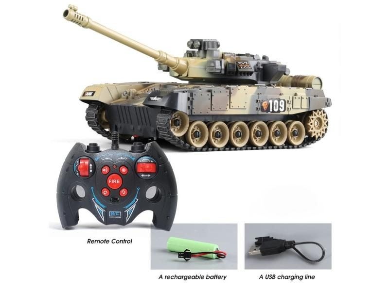 RC Tank Military War Battle United States M1 Leopard 2 Remote Control Toy Car Carousel 1