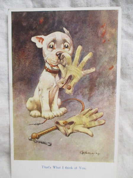 PC 4281 - Bonzo Postcard - Thats What I Think Of You Carousel 1