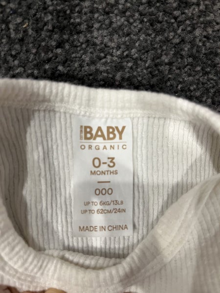Gorgeous Cotton on Baby Organic Bodysuit 0-3m As New Carousel 2