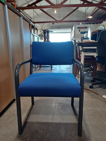 Blue Cushioned Arm Chair Carousel 1