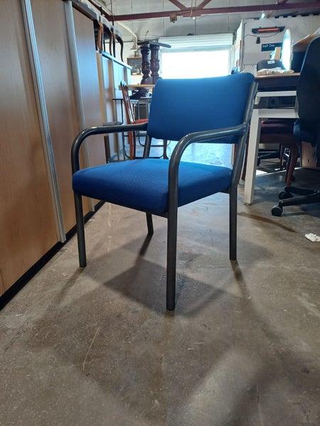 Blue Cushioned Arm Chair Carousel 2