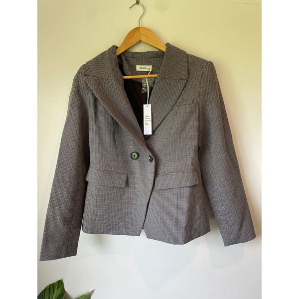 Et Alia Duty Blazer Micro Plaid XS Carousel 1