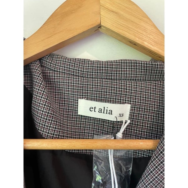 Et Alia Duty Blazer Micro Plaid XS Carousel 7