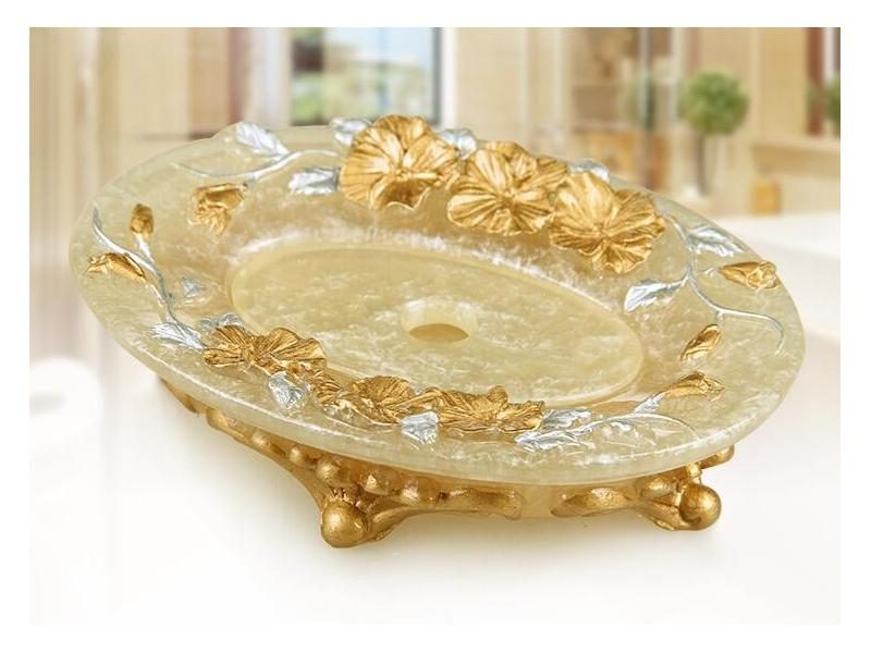 Fashion Bathroom Resin 5-piece Washbasin Toothpaste Tissue Box Carousel 1