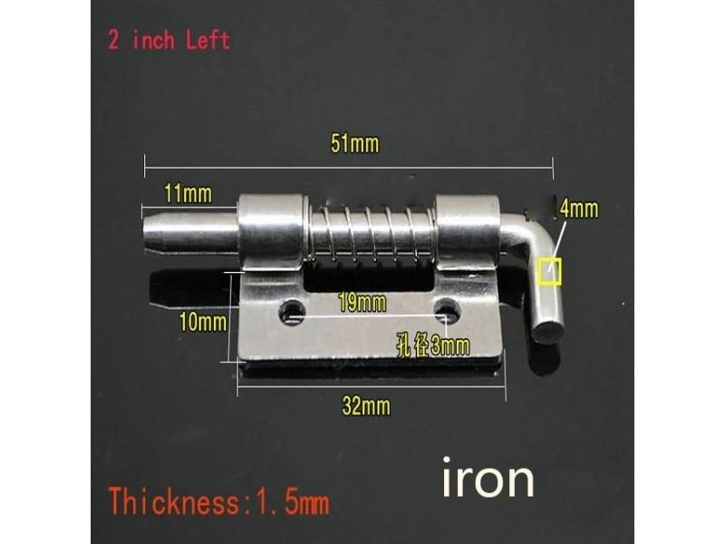 1Pc Long Silver Door Latch Sliding Lock Barrel Bolt Latch Hasp Staple Gate Carousel 1