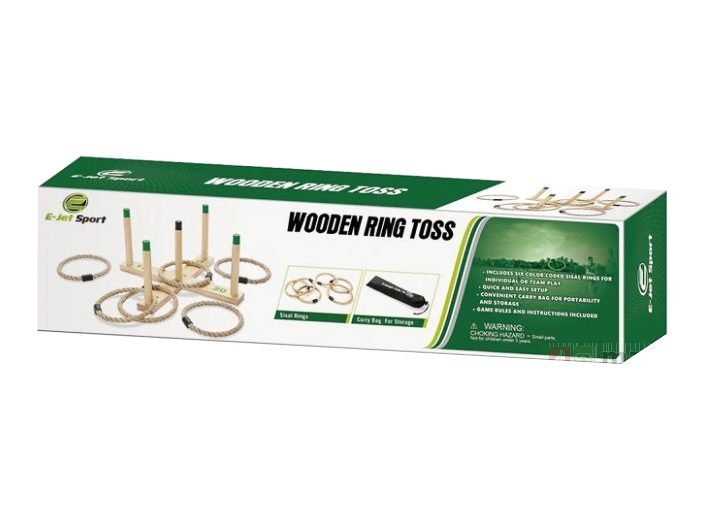 Wooden Ring Toss Game Set Carousel 2