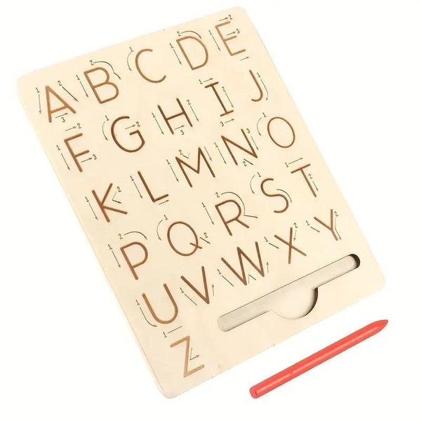 Wooden Alphabet Tracing Board Carousel 1