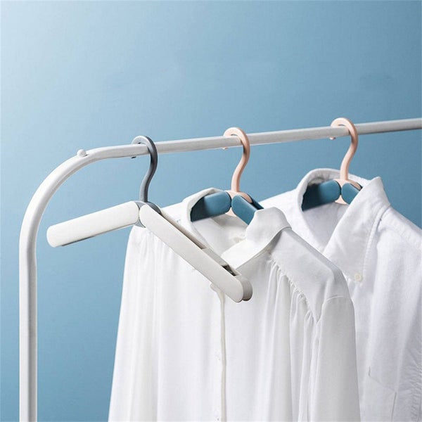 Travel Clothes Drying Seamless Portable Foldable Clothes Hanger With Clips (Red) Carousel 6