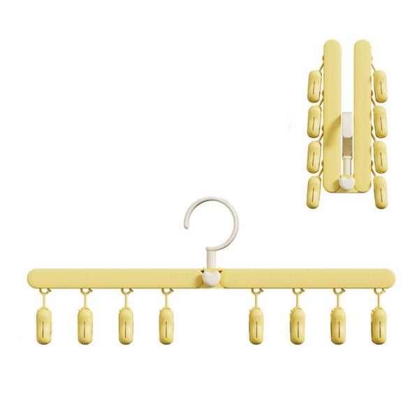 Multifunctional Folding Clothes Drying Rack Portable Clothes Rack (Blue) Carousel 2