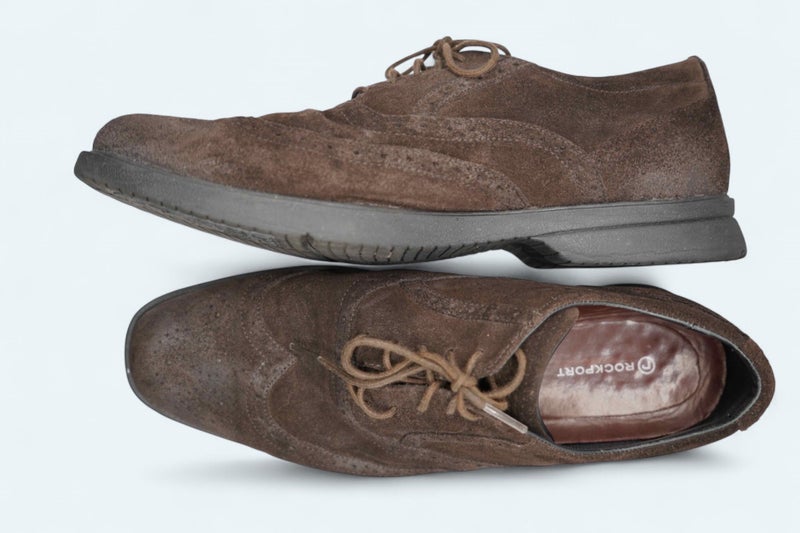 Rockport - Chocolate Suede Casual Dress Shoes63616213519362114