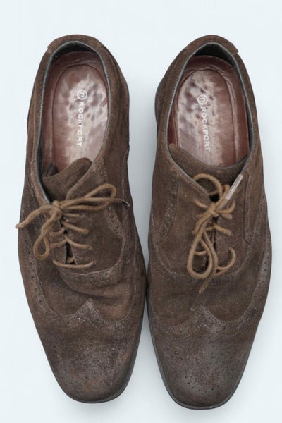 Rockport - Chocolate Suede Casual Dress Shoes636162135193621122