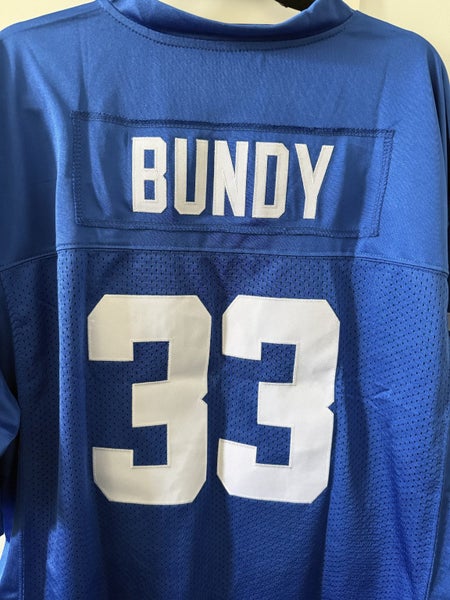 Bundy (#33) Embroidered Men's American style Football Tee63616213533186111
