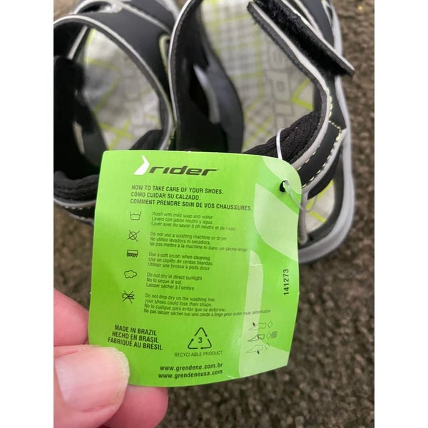 Rider Sandals Size 8 Rider K2 Comfort II Baby Black Grey Carousel 4