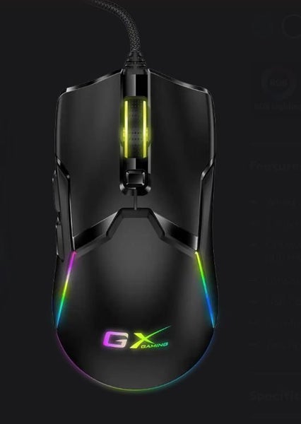Mouse Gaming Genuis Scorpion M700 Wired 6 Buttons Dynamic RGB Lighting Black Carousel 4