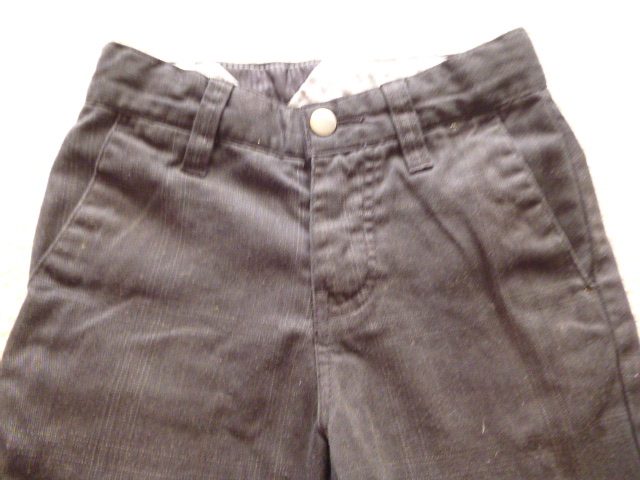 = BLACK with THIN CHECK STRIPES PANTS ( SZ 2 - 3) Carousel 2