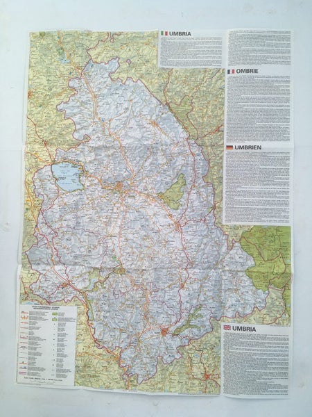Vintage Italian Map - Umbria - m32 Carousel 1