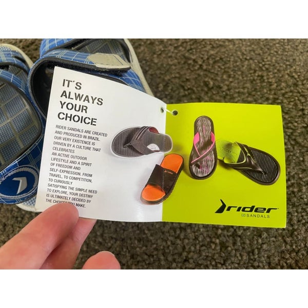 Rider Sandals Size 9 Rider Mini Sandal II Baby Grey Blue Carousel 4