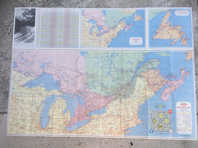 Large Vintage Map of Canada - 1969 - m83 Carousel 2