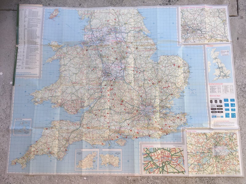 Vintage Great Britain Map - m78 Carousel 1