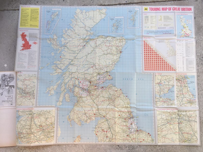 Vintage Great Britain Map - m78 Carousel 2