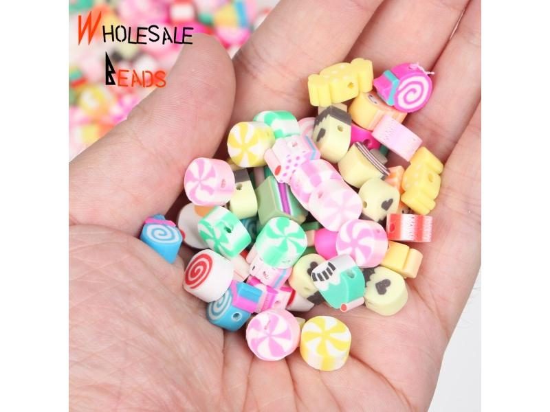 20-110pcs/Lot Polymer Clay Beads For Jewelry Making DIY Carousel 1
