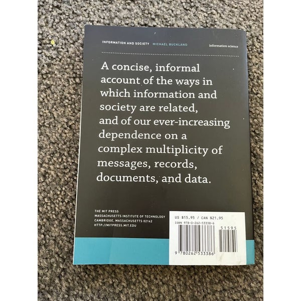 Information and Society by Michael Buckland Carousel 2