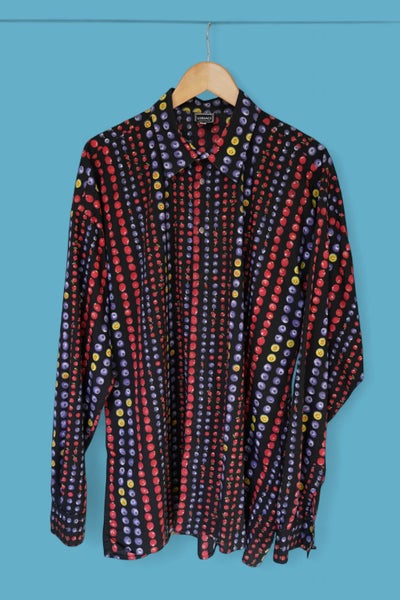 Versace Jeans Couture - Fruit Print Long Sleeve Button Shirt636162150513941110