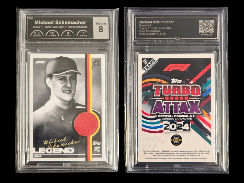 Topps Turbo Attax 2024 Michael Schumacher Legend Relic Card - PCG 8 NM-Mint Carousel 1