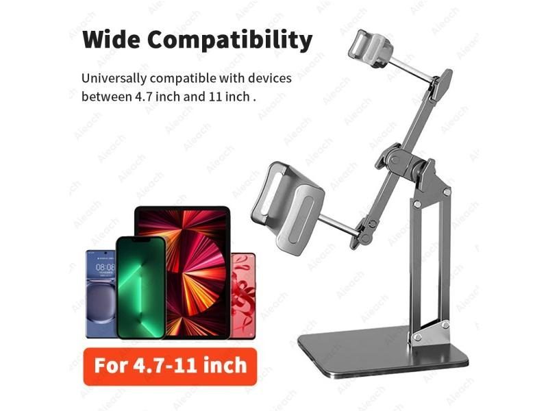 Double Support Clip Tablet Stand Phone Holder For IPad Stand Sansung Xiaomi Carousel 1