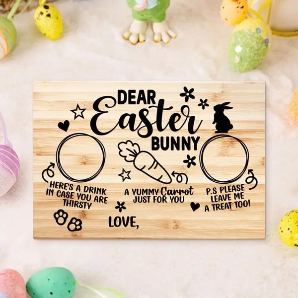 Easter Bunny Wooden Board Carousel 2