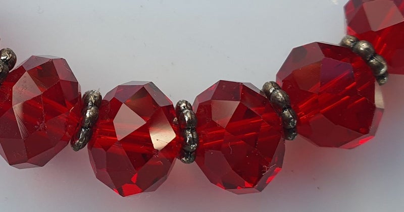 Ruby Red Color Crystal Bracelet from Italy Carousel 2
