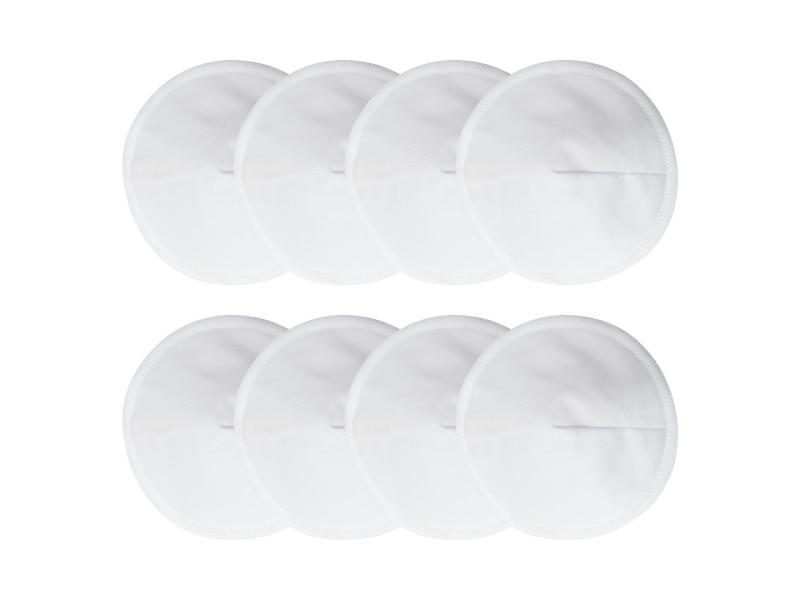 8Pcs Organic Washable Breastfeeding Nipple Pads Reusable For Nursing Carousel 1