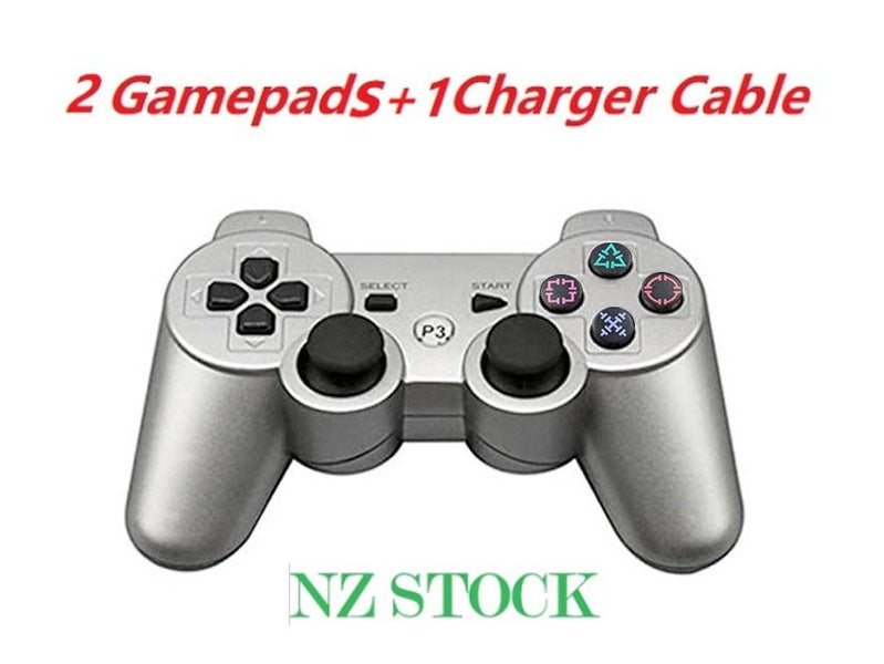 PS3 Wireless Controllers ______________ Silver Carousel 1