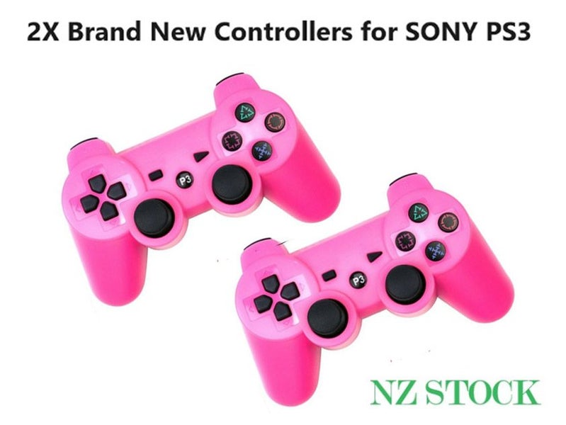 NEW NEW PS3 CONTROLLERS NEW *2-Pack - PINK IN NZ STOCK* Carousel 1