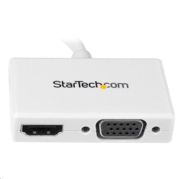 StarTech.com MDP2HDVGAW Travel A/V Adapter: 2-in-1 Mini DisplayPort to HDMI or Carousel 2