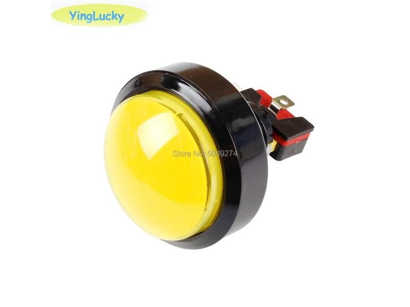 60mm Arcade Buttons Big Round LED Illuminated With Microswitch 5/12V Dome Light Carousel 1
