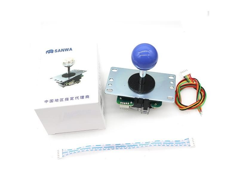Original Japan Sanwa Joystick JLF TP 8YT Fighting Rocker With Topball 5pin Wire Carousel 1