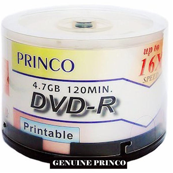 PRINCO 4.7GB DVD-R Printable 50 PK Carousel 1