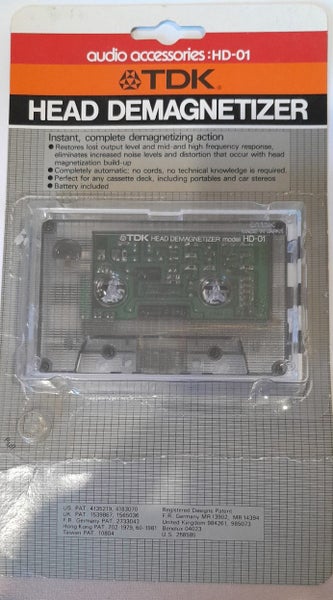 CLASSIC! TDK HD-01 Head Demagnetizer / Demag Cassette Tape (LIKE NEW!) - Japan Carousel 2