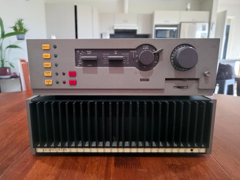 Quad 405 Power Amplifier + Quad 44 Preamp - $1 RESERVE!! Carousel 1