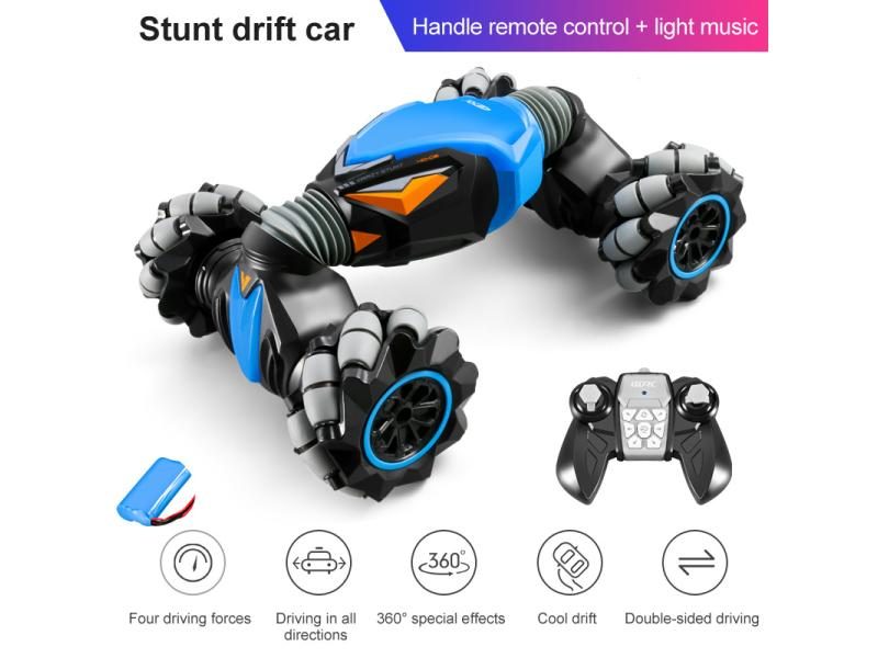 4WD Radio Control Stunt Car Gesture Induction Off-Road Vehicle Light Music Carousel 1